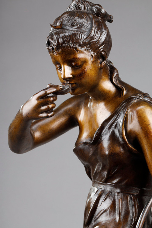 Prova di bronzo "La Source", firmata Lucie Signoret-Ledieu