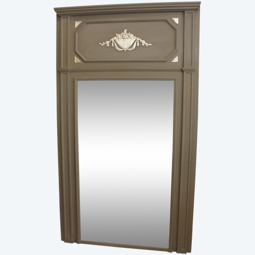 Large Art-deco Trumeau Mirror 100 X 173 Cm