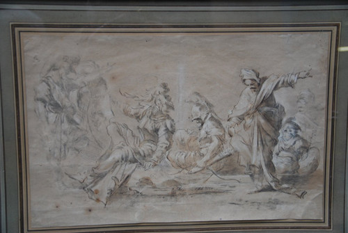 Drawing XVII, Meeting Of Characters D After Salvator Rosa