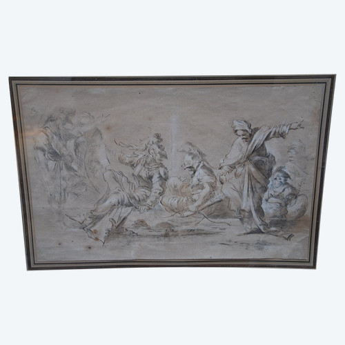 Drawing XVII, Meeting Of Characters D After Salvator Rosa