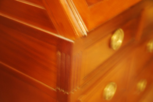 Commode scriban En Acajou Travail Nantais époque Louis XVI