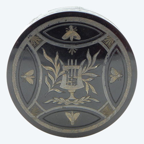 France, Napoleon III period, Tortoise shell fly box.
