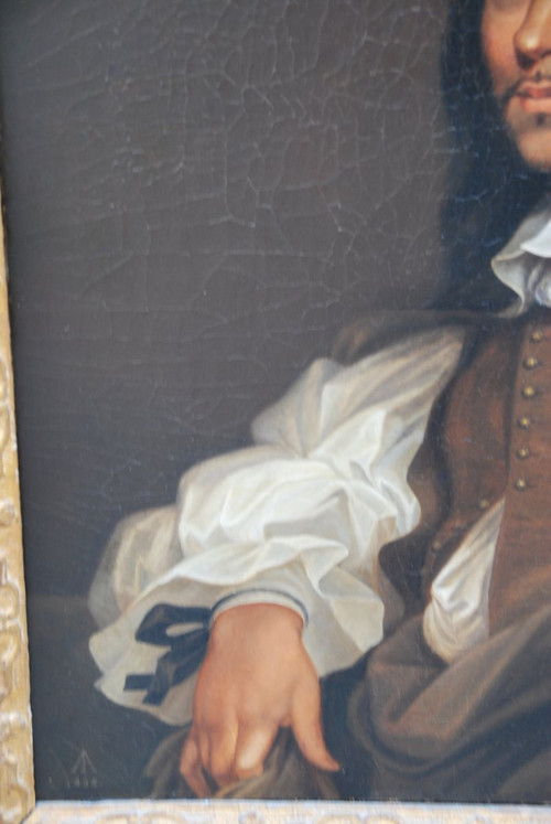 Porträt eines Mannes nach Sebastien Bourdon, 17. Jahrhundert