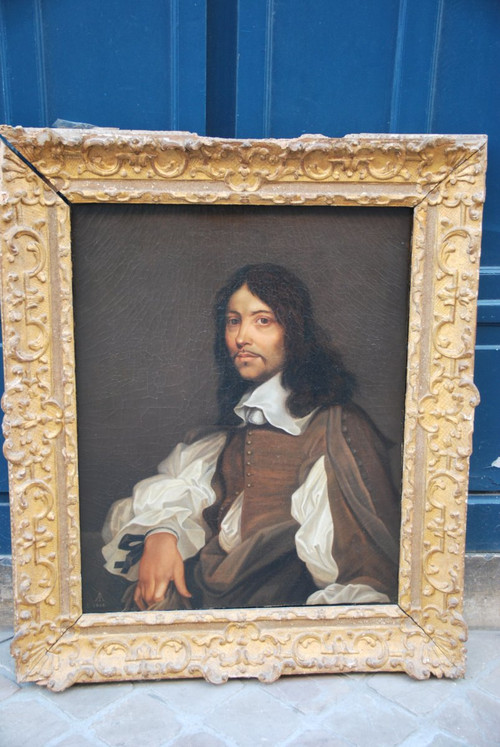 Porträt eines Mannes nach Sebastien Bourdon, 17. Jahrhundert