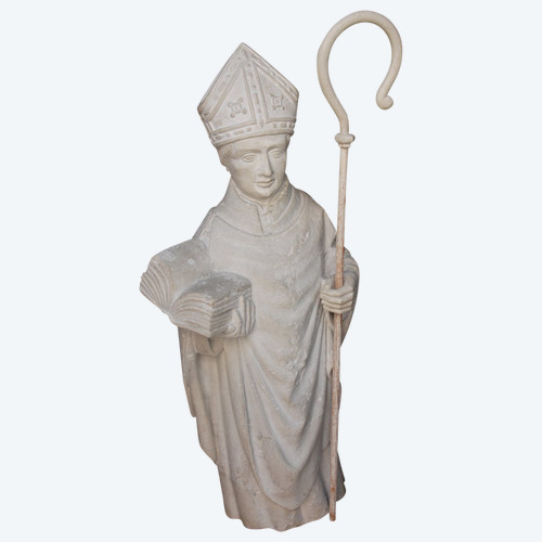 Statue En Pierre Saint Yves