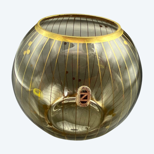 ART DECO CRYSTAL VASE