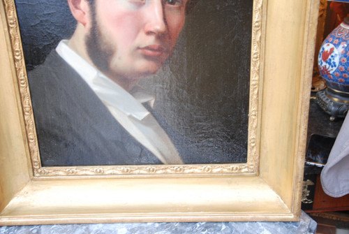 Portrait d'Homme école Suédoise XIXe siècle