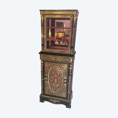 Showcase In Boulle Marquetry From Napoleon III Period