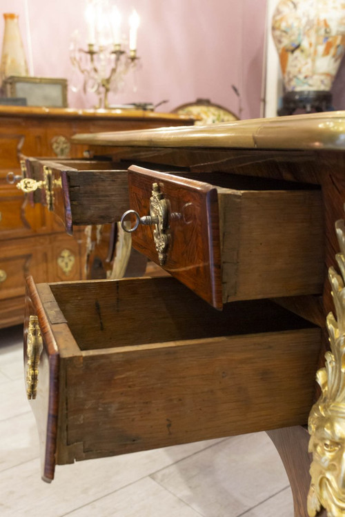 Scrivania piatta d'epoca Regency