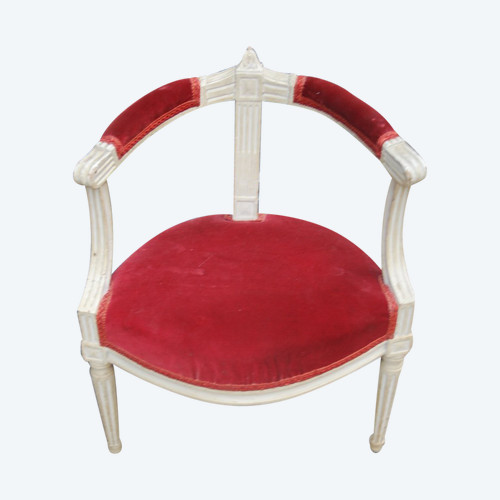 Charmant Petit Fauteuil d'Enfant époque Louis XVI, XVIIIe siècle