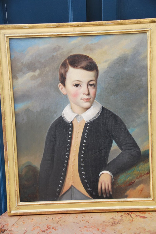 Portrait d'Un Jeune Garçon XIXe siècle