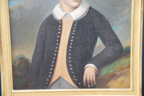 Portrait d'Un Jeune Garçon XIXe siècle