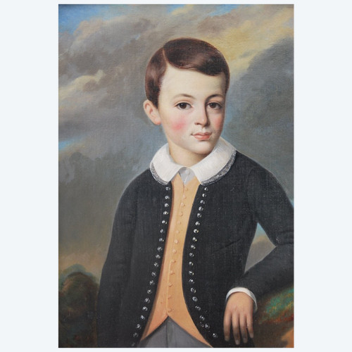 Portrait d'Un Jeune Garçon XIXe siècle