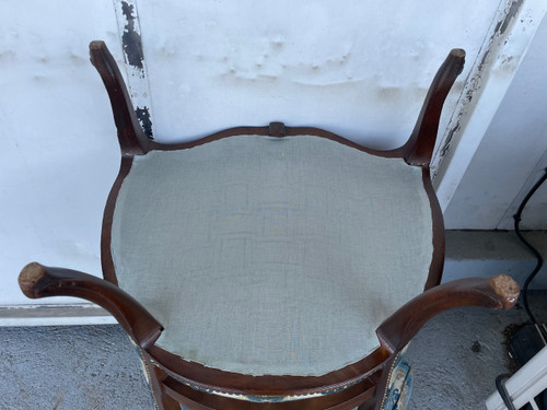 Bergère stile Luigi XV con orecchie