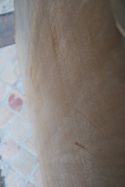 Importante Toile Peinte Aux Attributs Miltaire Fin XVIIIe Début XIXe