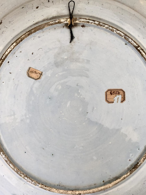 Delft, 18th century, Earthenware dish, Chinese décor in Camaïeu de Bleu.