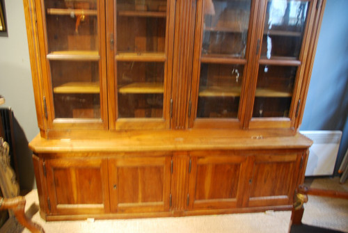 Bella libreria in noce di epoca Luigi XVI Fine XVIII secolo