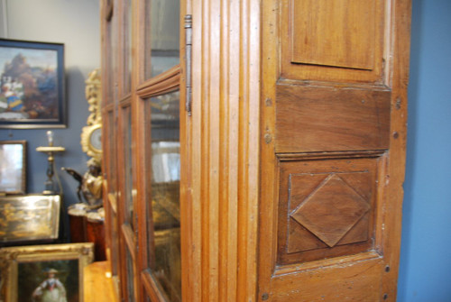 Bella libreria in noce di epoca Luigi XVI Fine XVIII secolo