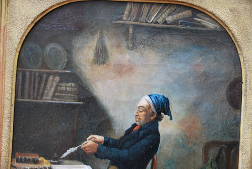 Huile Le Clerc De Notaire, Travail Du XIXe siècle