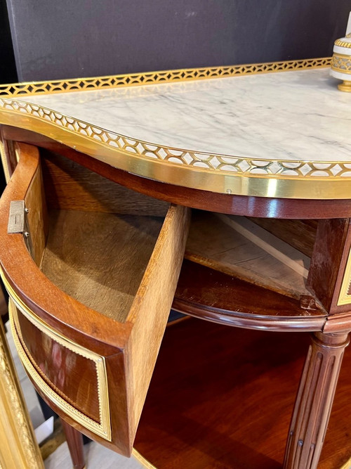 Console d'epoca Luigi XVI con timbro De Birckel