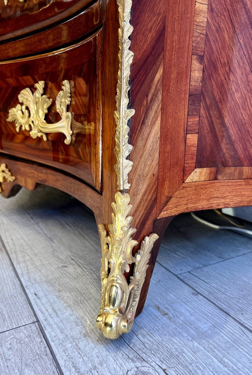 Commode Estampillée I C Saunier, Bronzes Au C Couronné