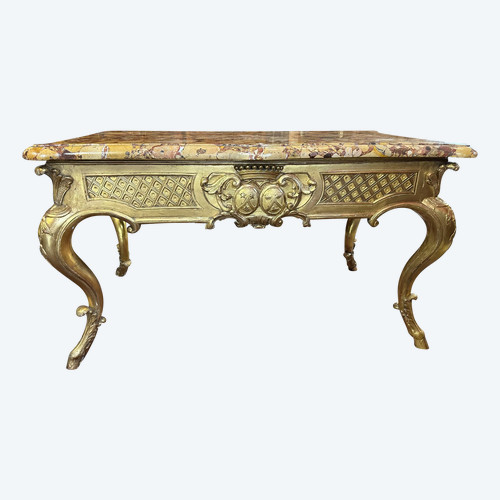 GILDED WOOD GAME TABLE 18th century