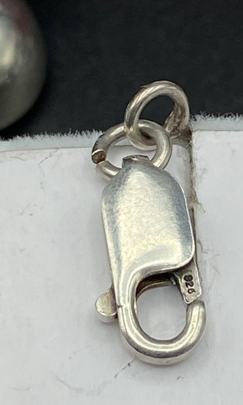 COLLANA IN ARGENTO MASSICCIO E VETRO