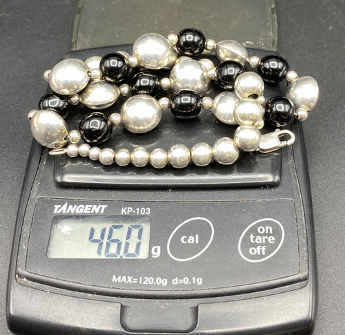 COLLANA IN ARGENTO MASSICCIO E VETRO