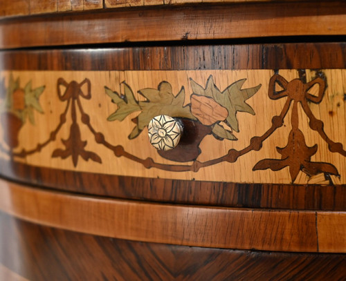 Petite Table Tambour, style Louis XVI – Fin XIXe