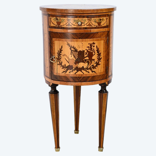 Petite Table Tambour, style Louis XVI – Fin XIXe