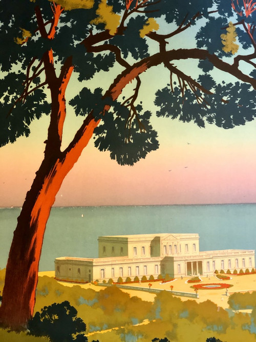 Affiche 1920 Le Pavillon Royal Près Biarritz Par Constant-duval (1877-1956).
