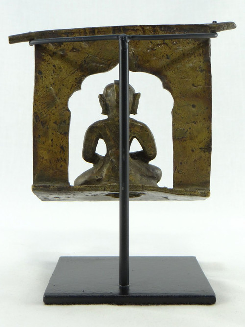 India, 19th Century, Small Bronze Hindu Altar Representing A Divinity.