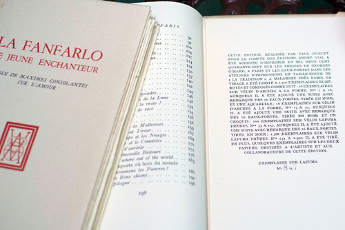 BAUDELAIRE, "PARADIS ARTIFICIELS" & "SPLEEN DE PARIS" - "LA FANFARLO", 2 sets.