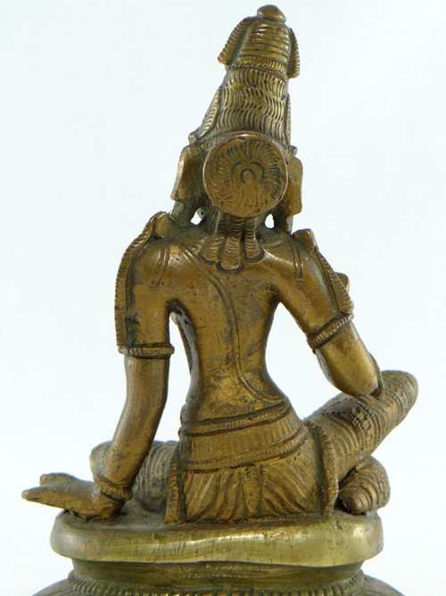 India, inizio XX secolo, scultura in bronzo di Parvati.
