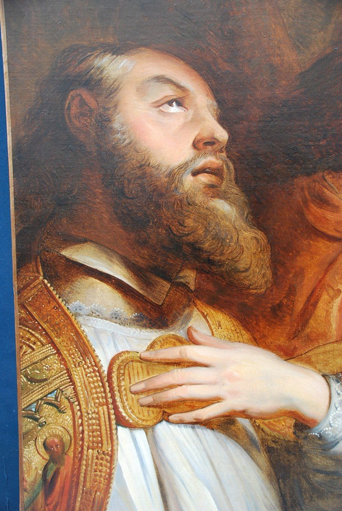 Öl Auf Leinwand XVII ,Italien , Bischof