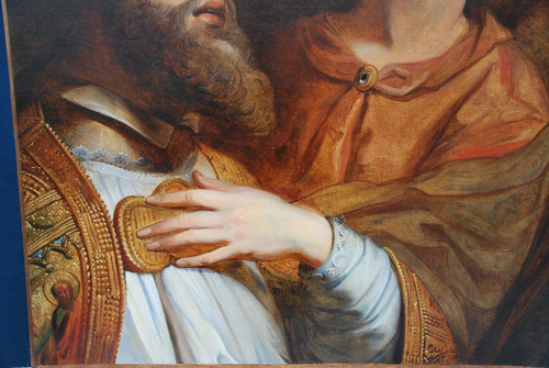 Öl Auf Leinwand XVII ,Italien , Bischof