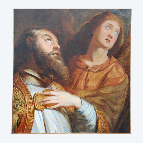 Öl Auf Leinwand XVII ,Italien , Bischof