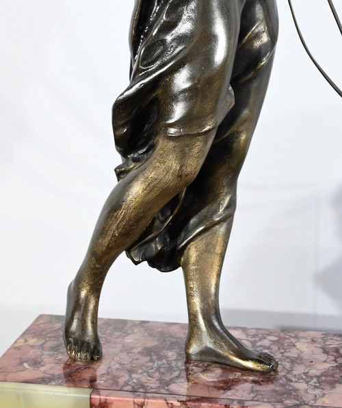 Sculpture en Régule et Marbre, Art Déco – Début XXe
