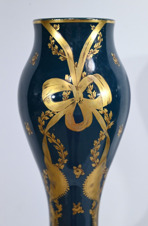 Pair of Gien Ceramic Vases - Late 19th century