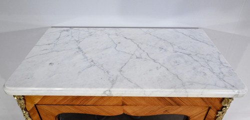 Piccola vetrina in palissandro, stile Luigi XV - Fine XIX secolo