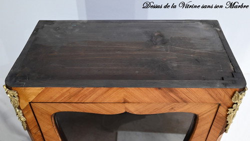 Piccola vetrina in palissandro, stile Luigi XV - Fine XIX secolo