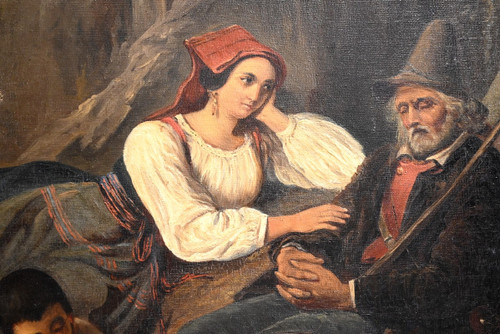 Huile sur Toile, École du XIXe siècle – Milieu XIXe