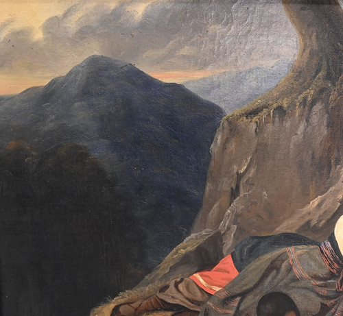 Huile sur Toile, École du XIXe siècle – Milieu XIXe