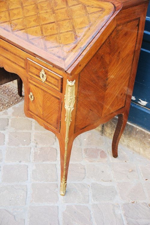 Bureau De Pente à Caissons Attributed to Pierre II Migeon épo Louis XV