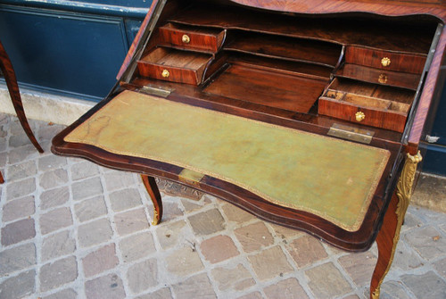 Bureau De Pente à Caissons Attributed to Pierre II Migeon épo Louis XV