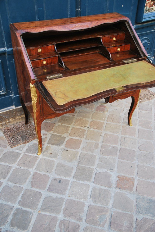 Bureau De Pente à Caissons Attributed to Pierre II Migeon épo Louis XV
