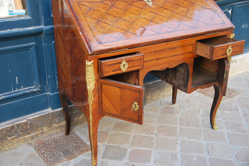 Bureau De Pente à Caissons Attributed to Pierre II Migeon épo Louis XV