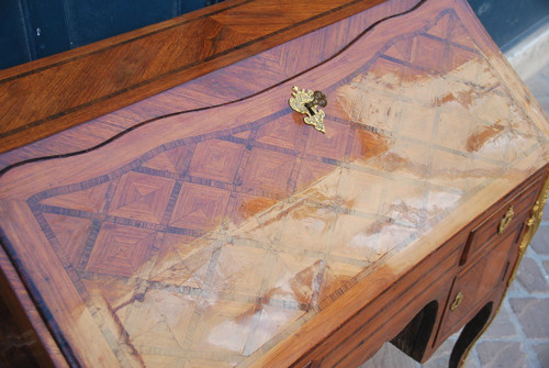 Bureau De Pente à Caissons Attributed to Pierre II Migeon épo Louis XV
