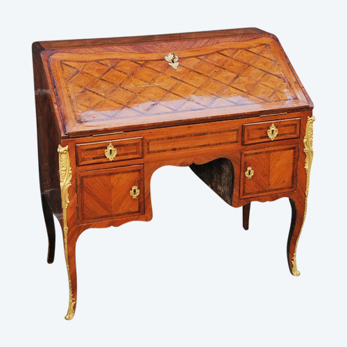 Bureau De Pente à Caissons Attributed to Pierre II Migeon épo Louis XV
