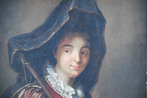 Öl auf Leinwand, junge Frau, Anhängerin von Alexis Grimou